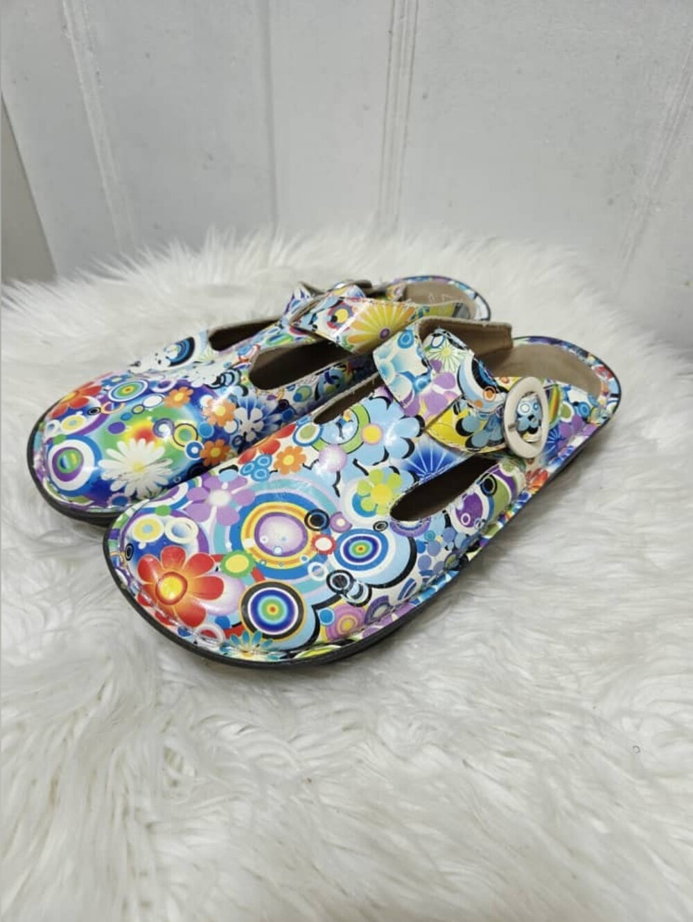 Alegria Floral/Flower Donna Backless Clogs Shoes Women's Size - Picture 4 of 8